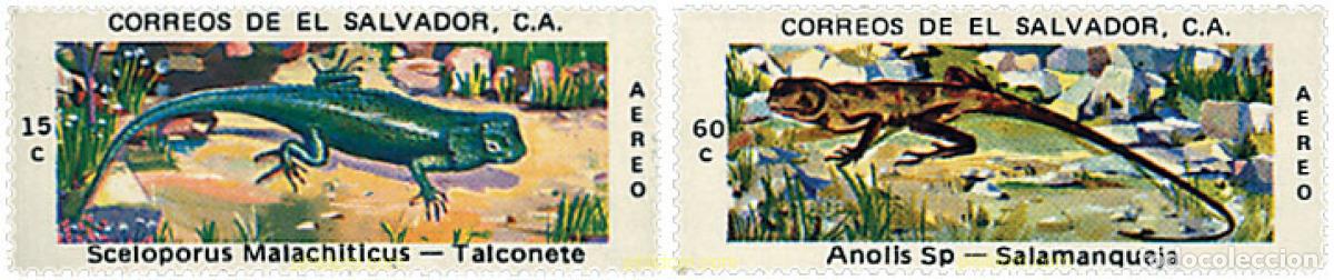 Briefmarken: 652110 MNH EL SALVADOR 1976 REPTILES