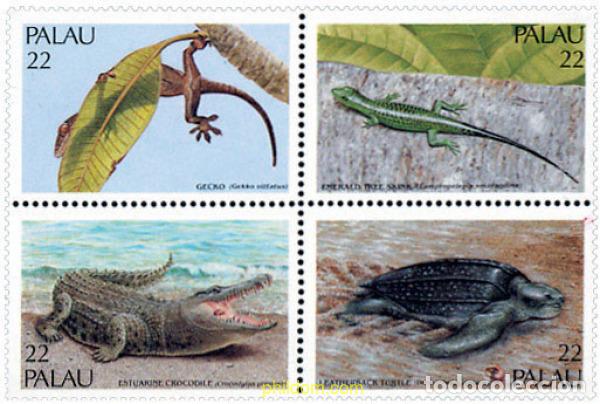 Sellos: 190730 MNH PALAU 1986 REPTILES