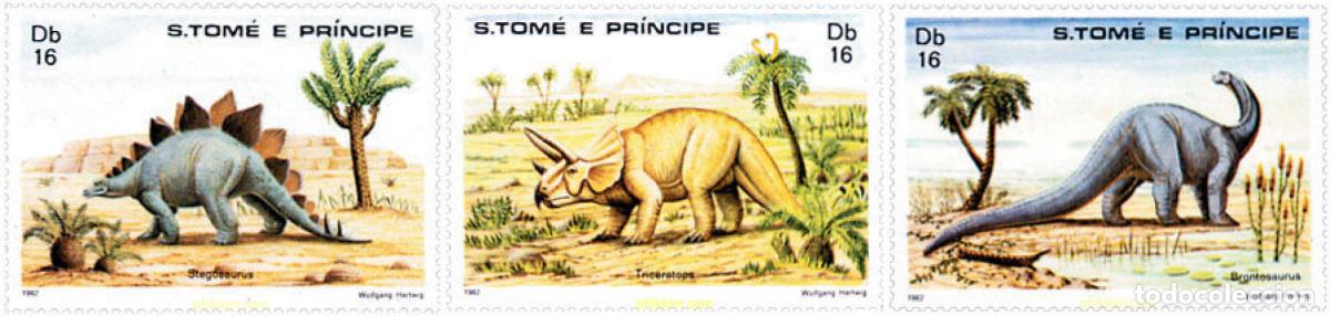 Sellos: 354275 MNH SANTO TOME Y PRINCIPE 1982 FAUNA PREHISTORICA