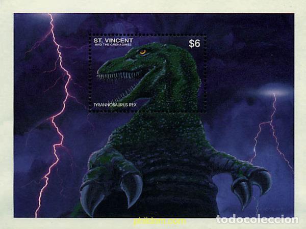 Sellos: 360408 MNH SAN VICENTE 1994 FAUNA PREHISTORICA