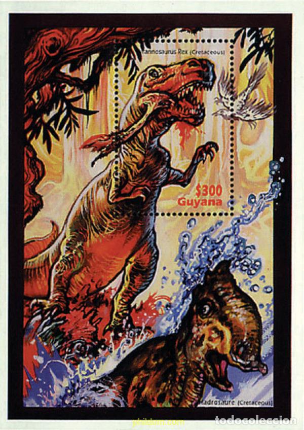 Briefmarken: 321458 MNH GUYANA 1996 FAUNA PREHISTORICA DEL PERIODO JURASICO