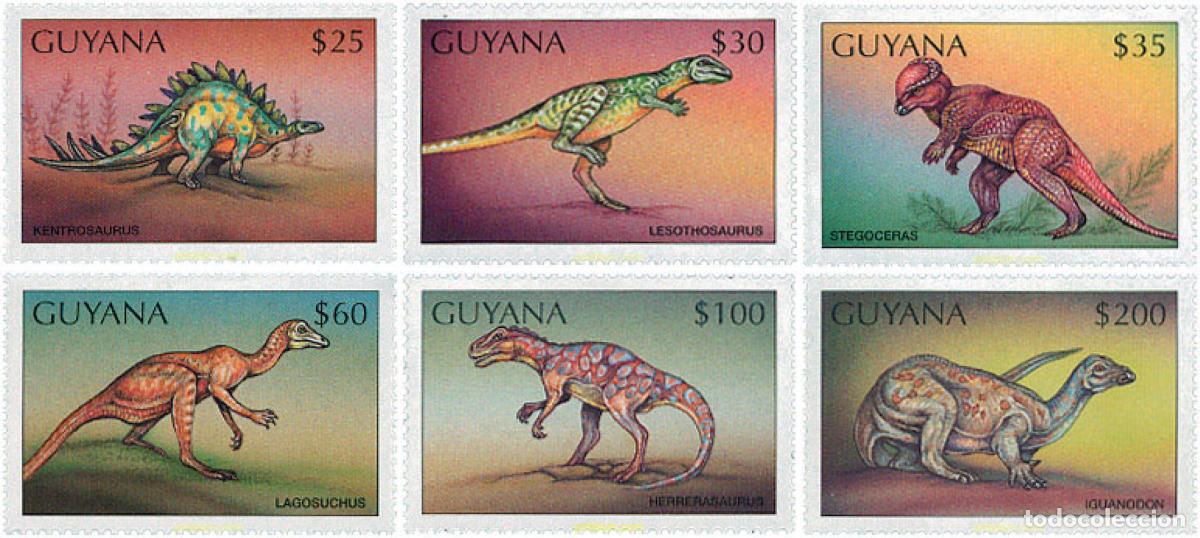Sellos: 87859 MNH GUYANA 1998 FAUNA PREHISTORICA
