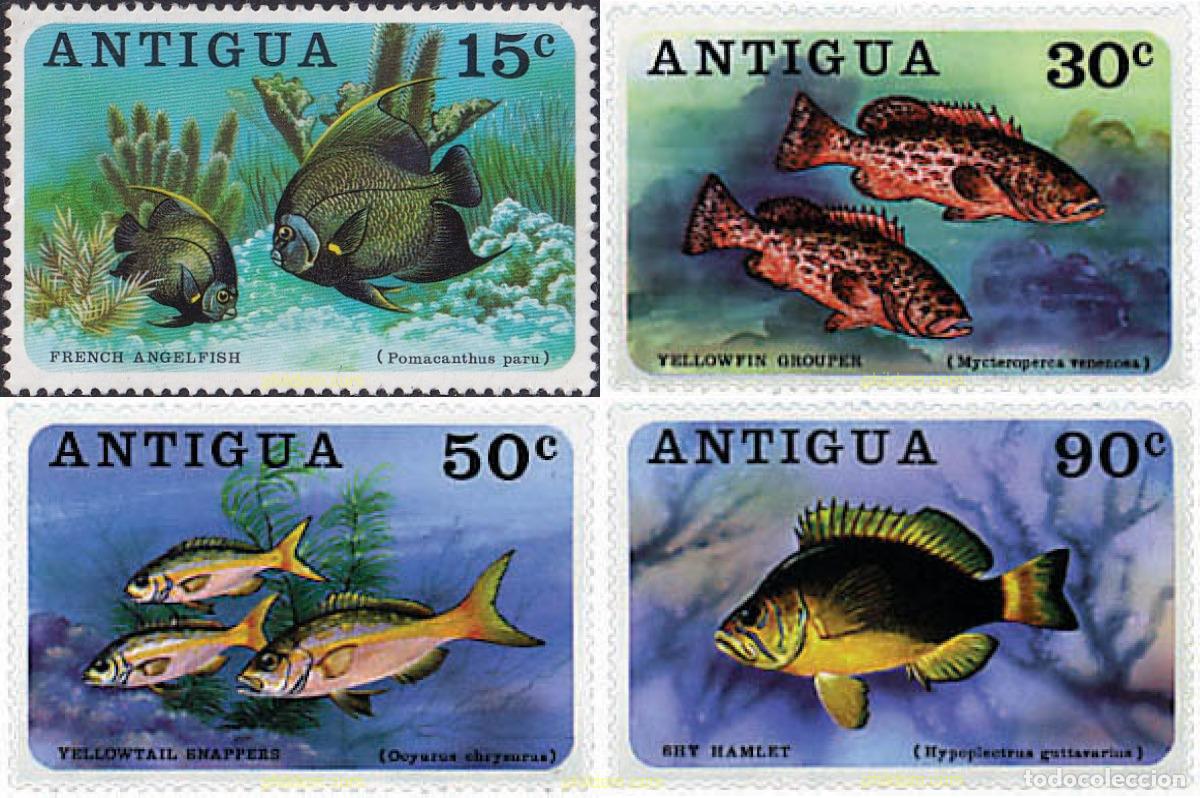 Sellos: 33669 MNH ANTIGUA 1976 PECES - Foto 1