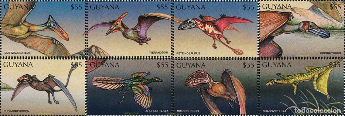 Sellos: 321474 MNH GUYANA 1998 FAUNA PREHISTORICA