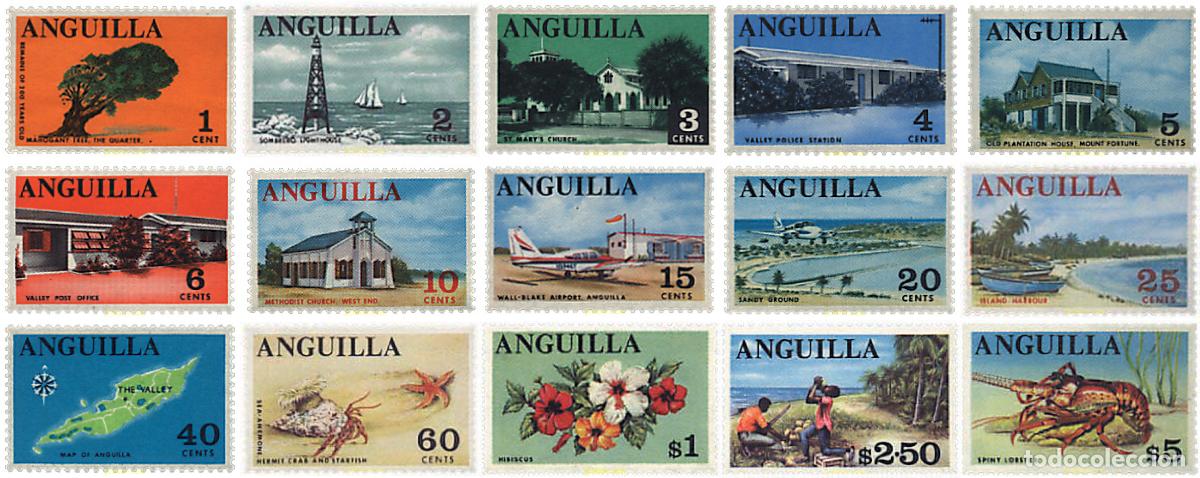 Sellos: 96541 MNH ANGUILLA 1967 MOTIVOS VARIOS