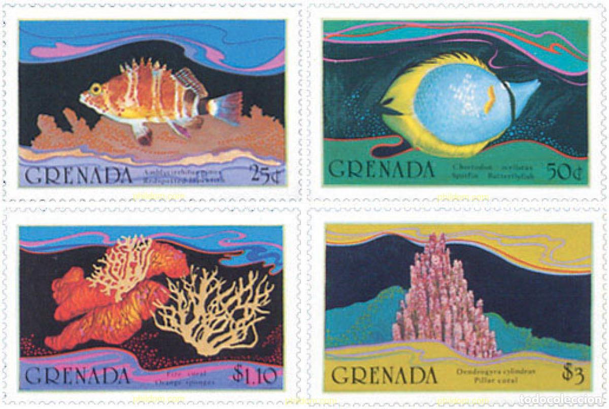 Selos: 89927 MNH GRANADA 1985 FAUNA MARINA