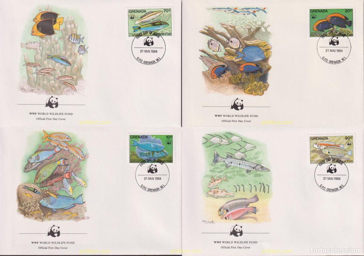 Sellos: 23091 MNH GRANADA 1984 PECES DE LOS ARRECIFES DE CORAL