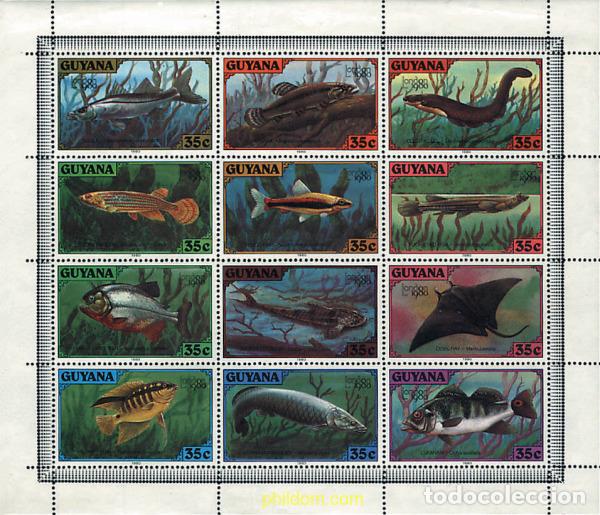 Sellos: 52514 MNH GUYANA 1980 LONDON 80. EXPOSICION FILATELICA INTERNACIONAL