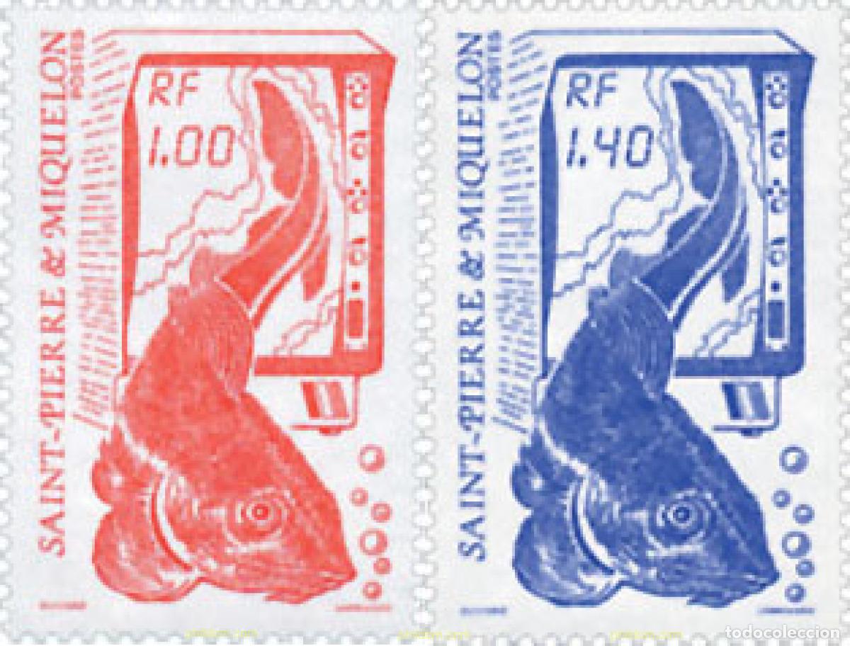 Sellos: 36490 MNH SAN PEDRO Y MIQUELON 1986 PECES