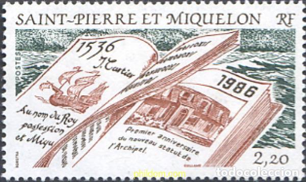 Sellos: 28477 MNH SAN PEDRO Y MIQUELON 1986 450 ANIVERSARIO DEL DESCUBRIMIENTO DE LAS ISLAS POR JACQUES CAR