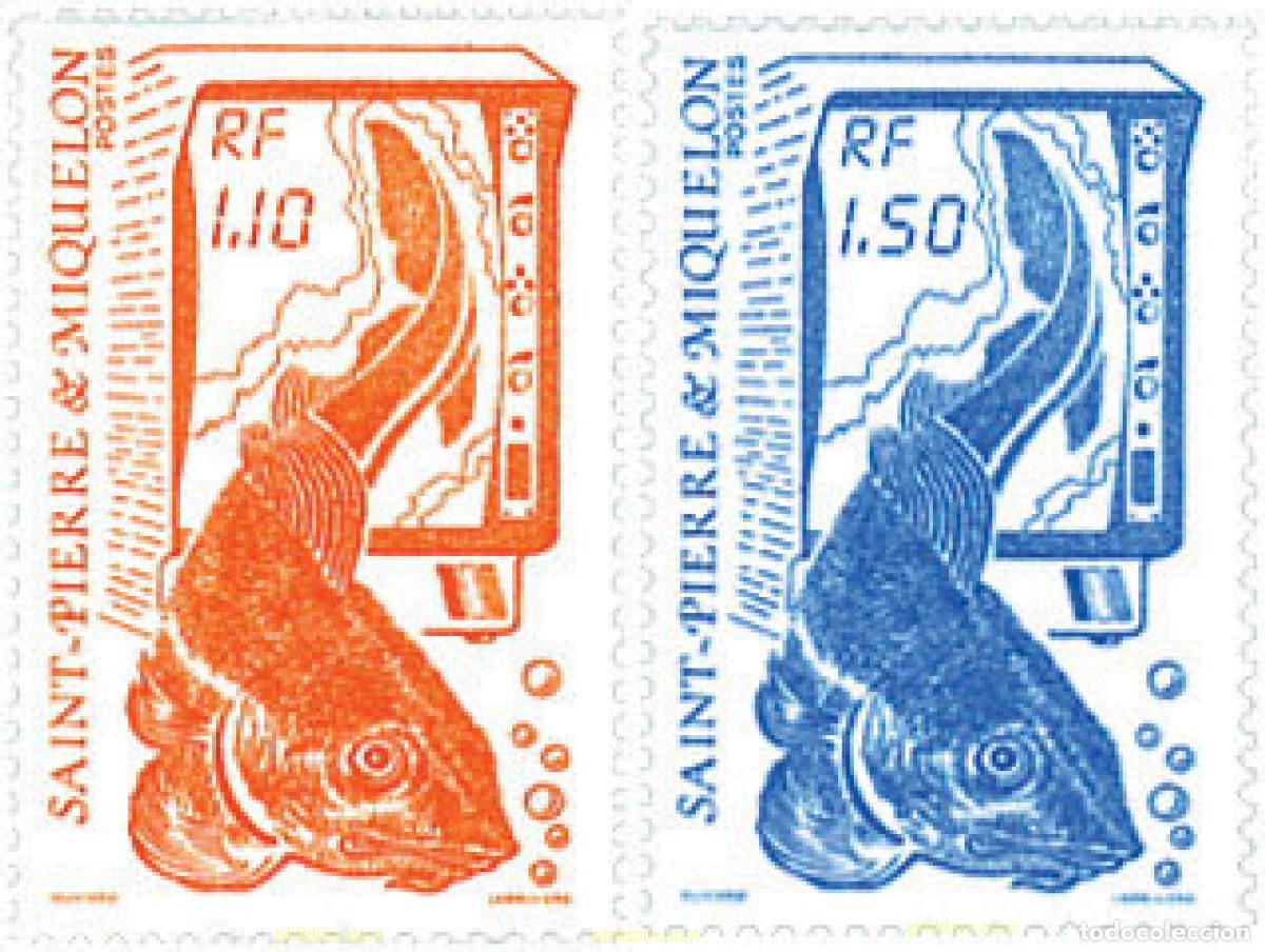 Sellos: 35881 MNH SAN PEDRO Y MIQUELON 1987 PECES