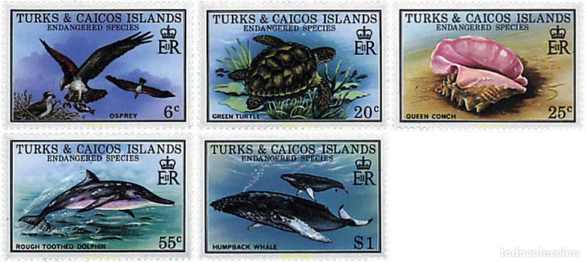 Sellos: 48740 MNH TURKS Y CAICOS 1979 FAUNA EN PELIGRO DE EXTINCION