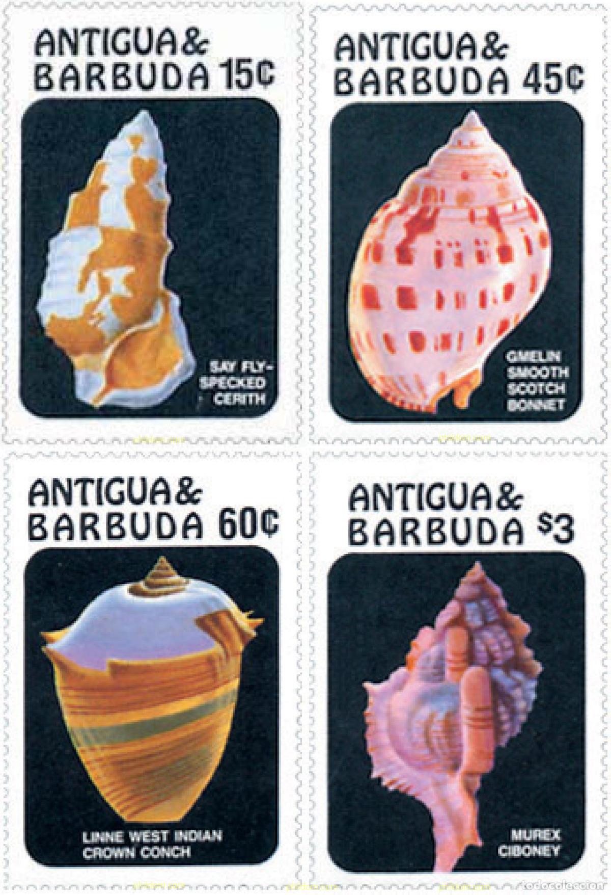 Sellos: 51751 MNH ANTIGUA Y BARBUDA 1986 CONCHAS