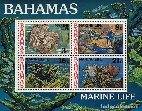 Sellos: 51755 MNH BAHAMAS 1977 FAUNA MARINA