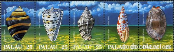 Sellos: 155470 MNH PALAU 1988 CONCHAS