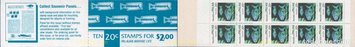 Stamps: 349351 MNH PALAU 1983 FAUNA MARINA