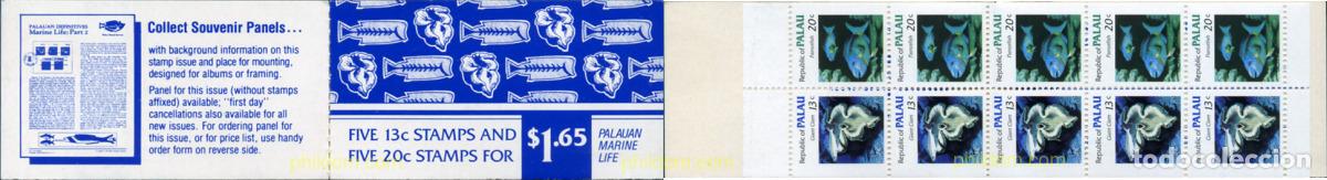 Stamps: 349352 MNH PALAU 1983 FAUNA MARINA