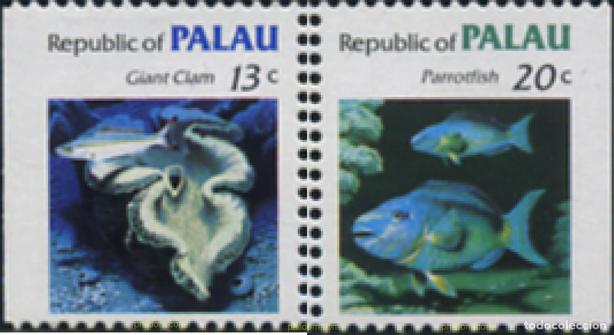 Stamps: 369851 MNH PALAU 1983 FAUNA MARINA