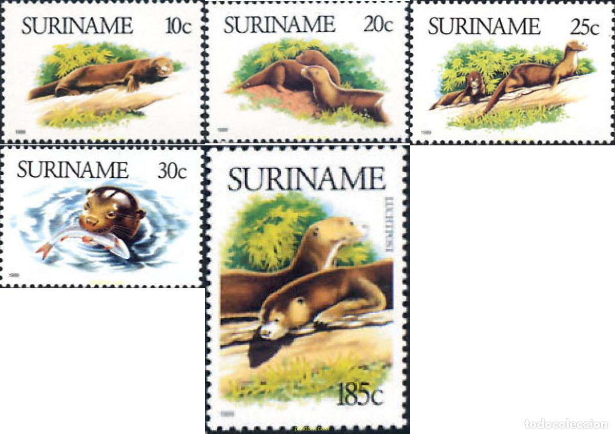 Sellos: 29606 MNH SURINAM 1989 FAUNA PROTEGIDA
