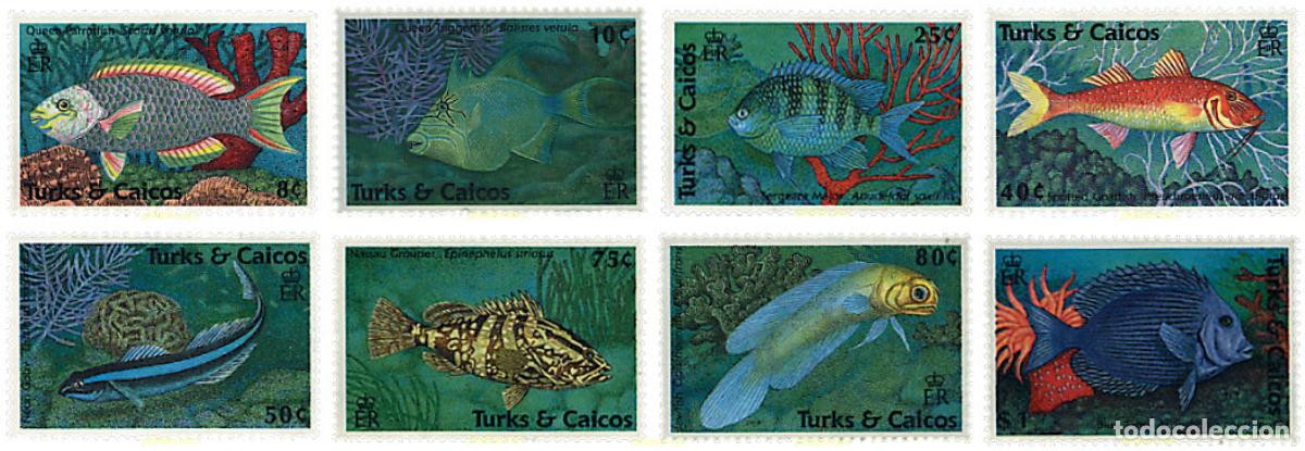 Sellos: 76846 MNH TURKS Y CAICOS 1990 PECES - Foto 1
