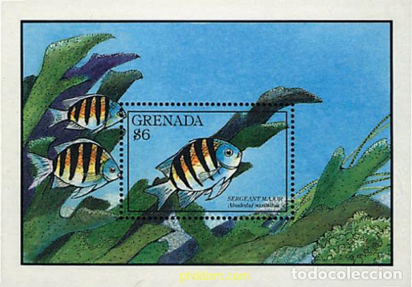 Sellos: 319340 MNH GRANADA 1990 PECES - Foto 1