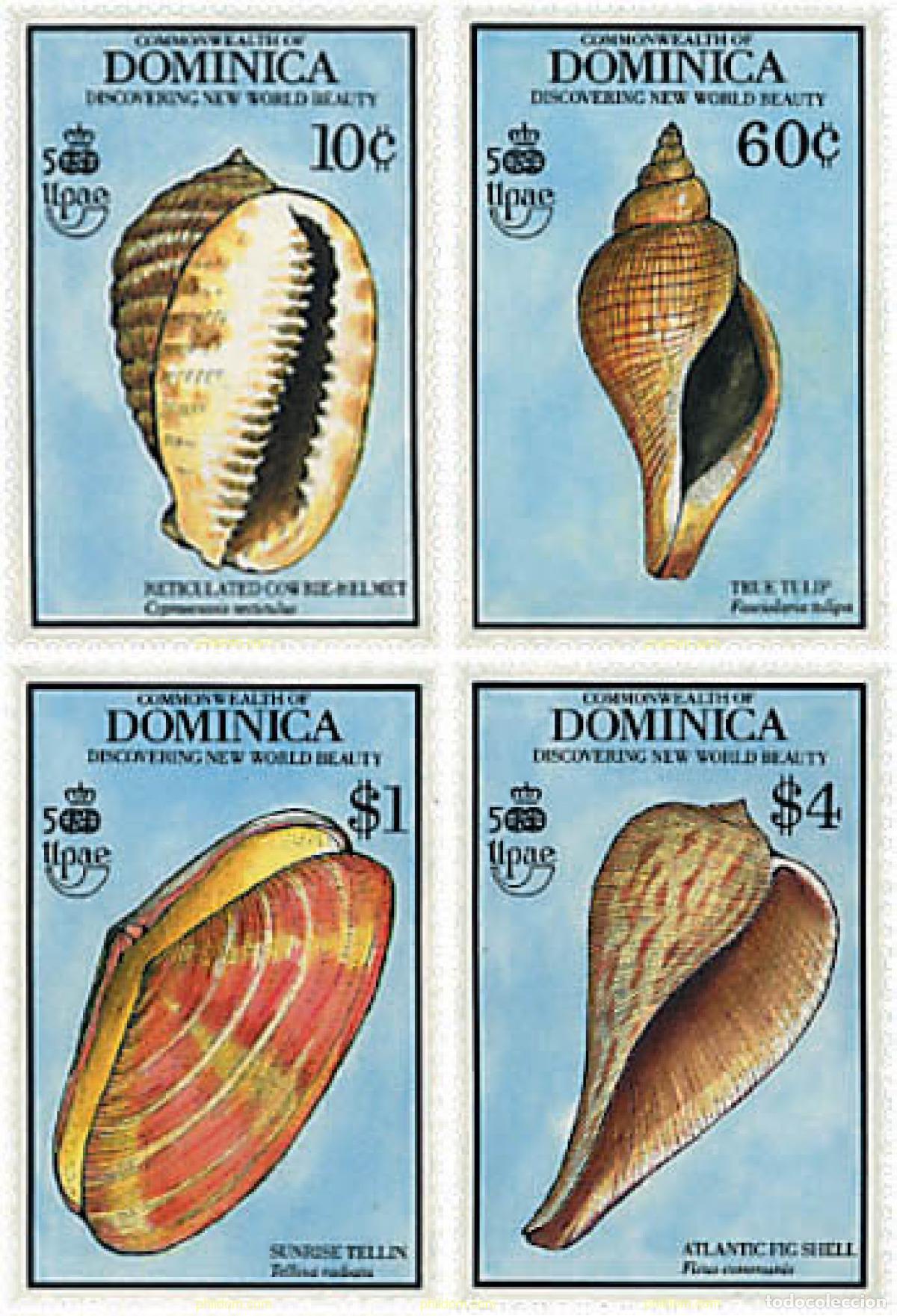 Sellos: 53190 MNH DOMINICA 1990 CONCHAS - Foto 1