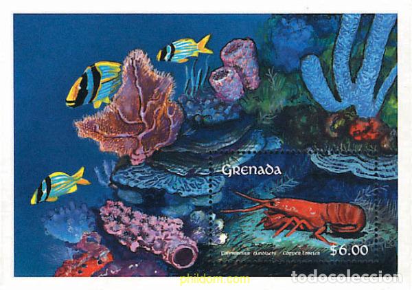 Sellos: 319344 MNH GRANADA 1990 CRUSTACEOS - Foto 1