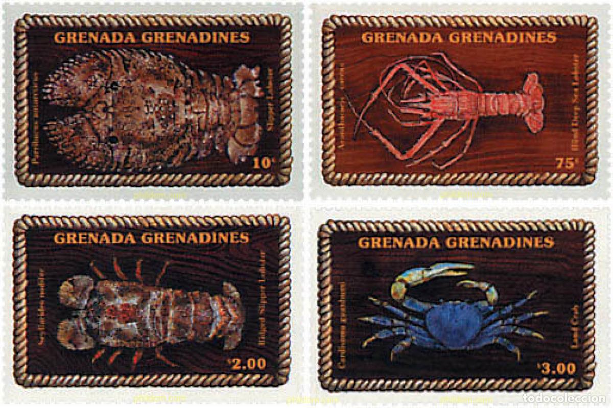 Sellos: 320161 MNH GRANADA GRANADINAS 1990 CRUSTACEOS - Foto 1