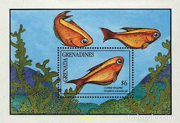 Sellos: 320164 MNH GRANADA GRANADINAS 1991 PECES - Foto 1