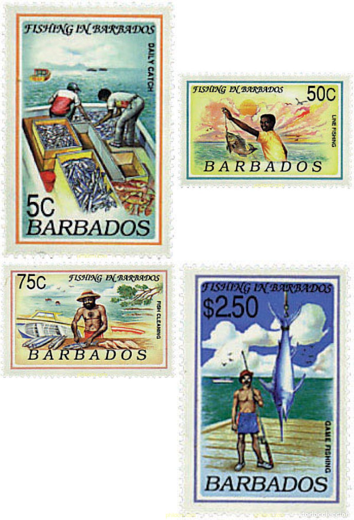 Sellos: 75580 MNH BARBADOS 1991 PESCA - Foto 1