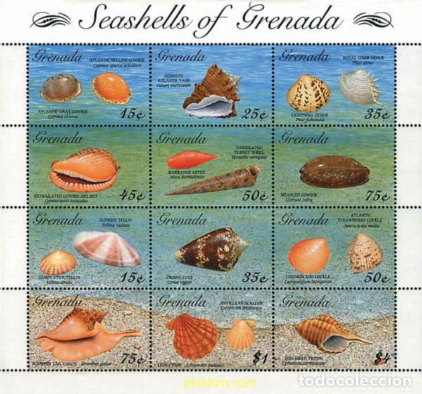 Sellos: 289389 MNH GRANADA 1993 CONCHAS - Foto 1