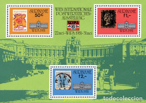 Sellos: 62401 MNH SURINAM 1981 WIPA 81. EXPOSICION FILATELICA INTERNACIONAL