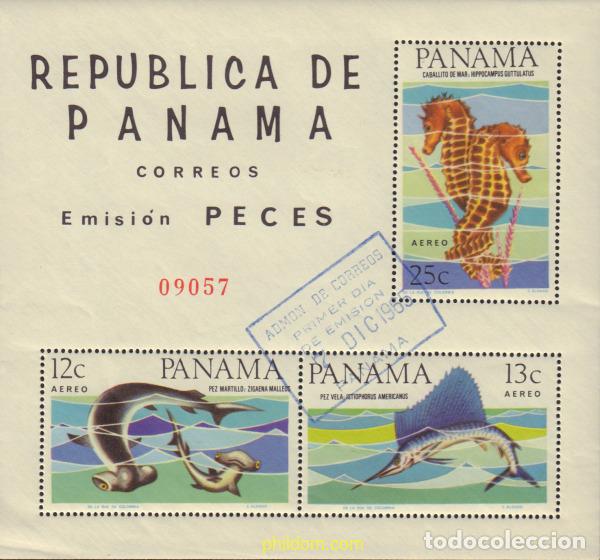 Sellos: 375515 USED PANAMA 1965 PECES - Foto 1