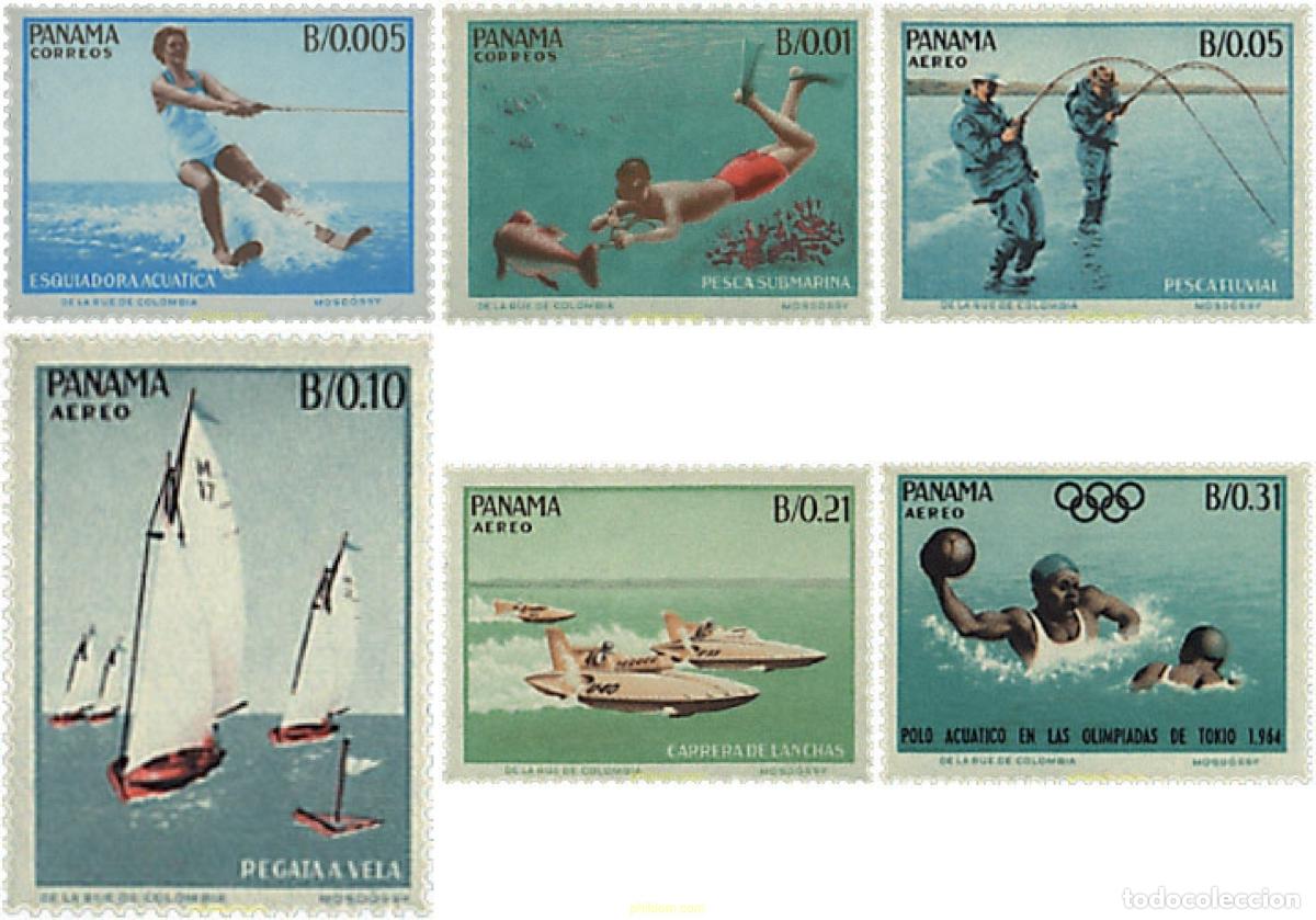Timbres: 68055 MNH PANAMA 1964 DEPORTES ACUATICOS