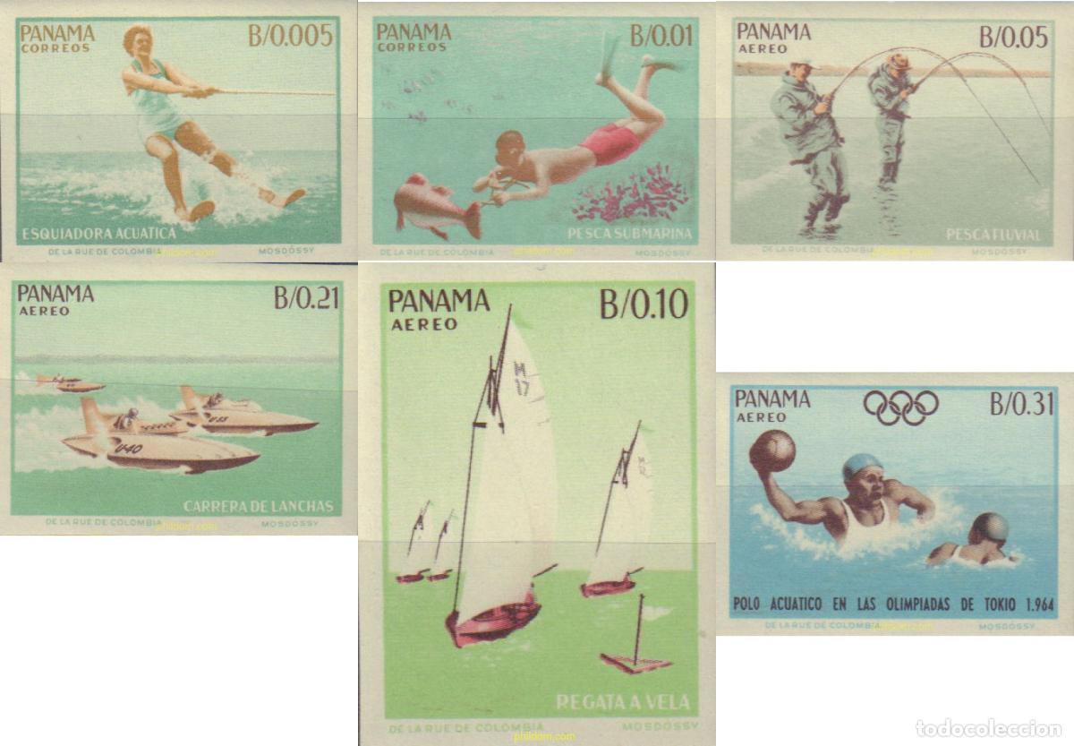 Timbres: 587875 MNH PANAMA 1964 DEPORTES ACUATICOS