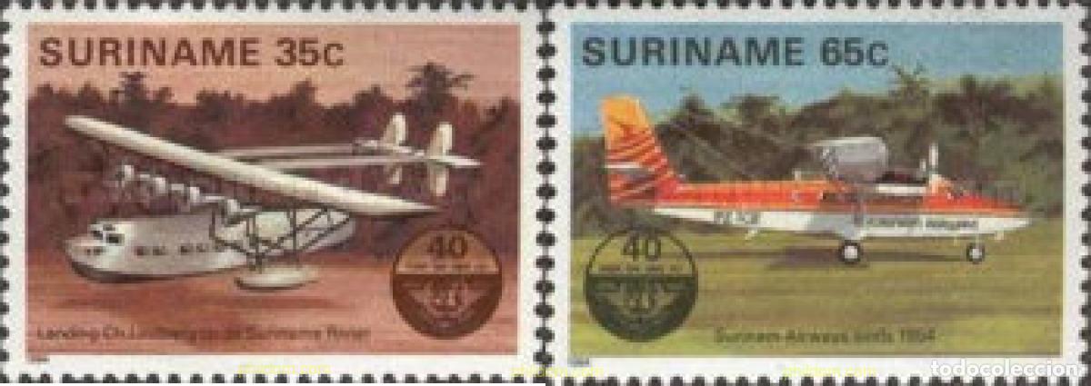 Timbres: 91256 MNH SURINAM 1984 40 ANIVERSARIO DE LA O.A.C.I.