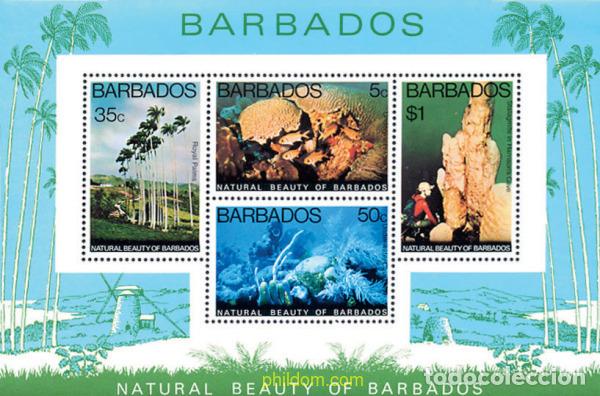 Timbres: 80894 MNH BARBADOS 1977 NATURALEZA DE BARBADOS