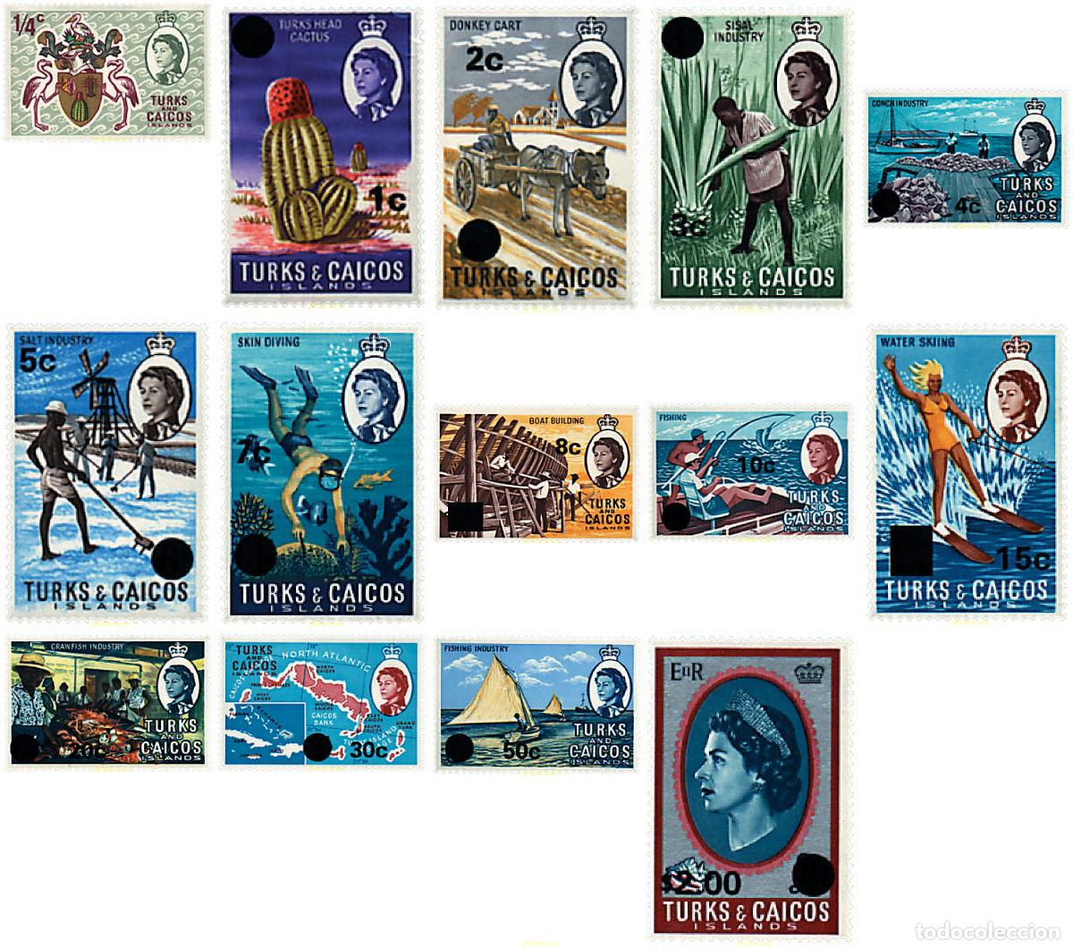 Sellos: 639241 MNH TURKS Y CAICOS 1969 MOTIVOS VARIOS