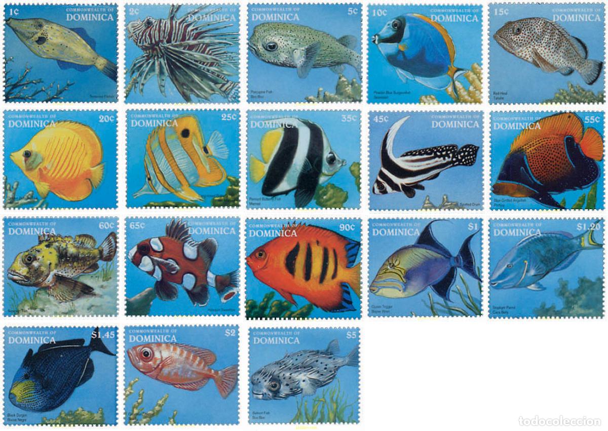 Sellos: 306909 MNH DOMINICA 1996 DIA DEL SELLO. PECES