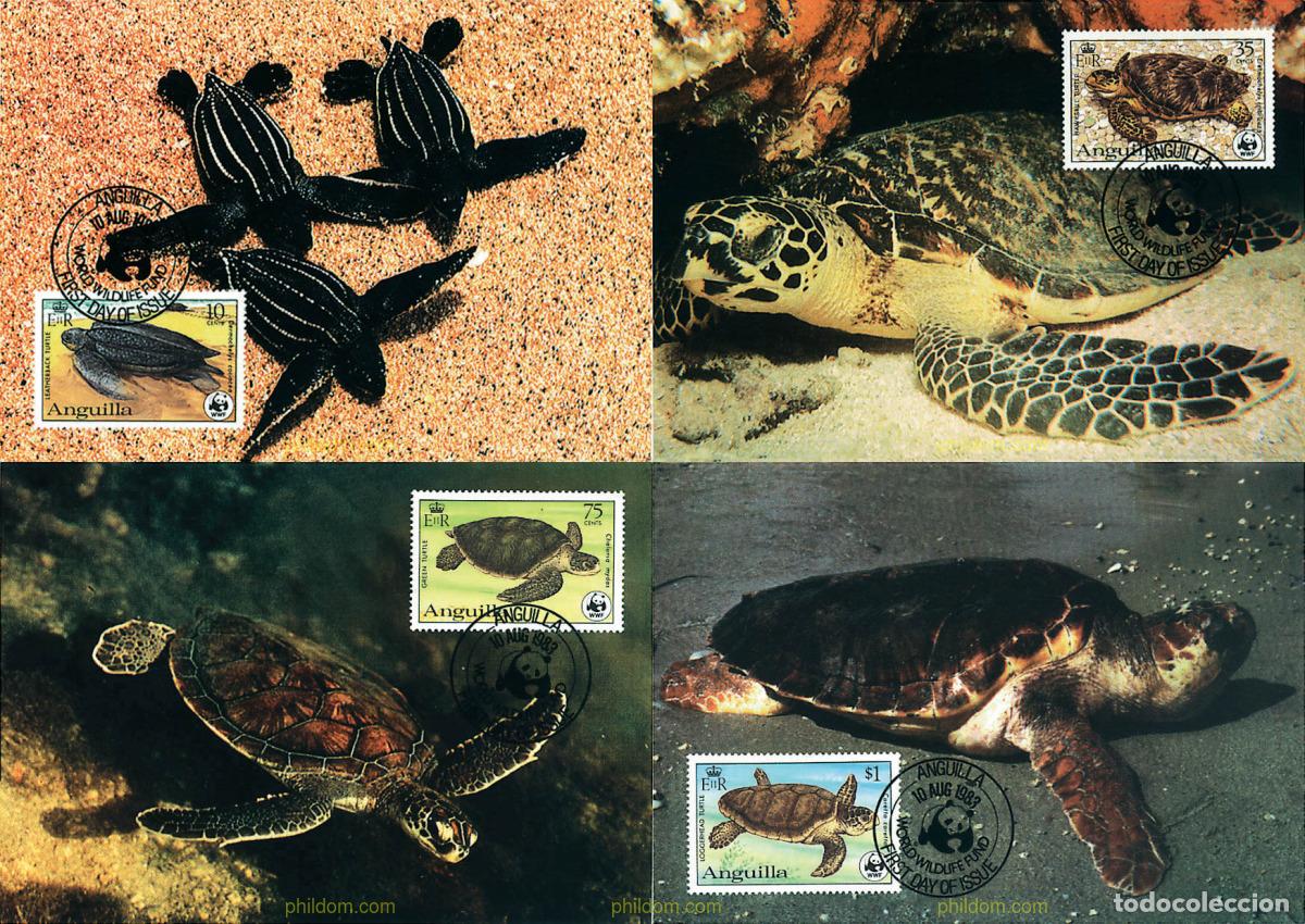 Sellos: 7300 MNH ANGUILLA 1983 TORTUGAS MARINAS