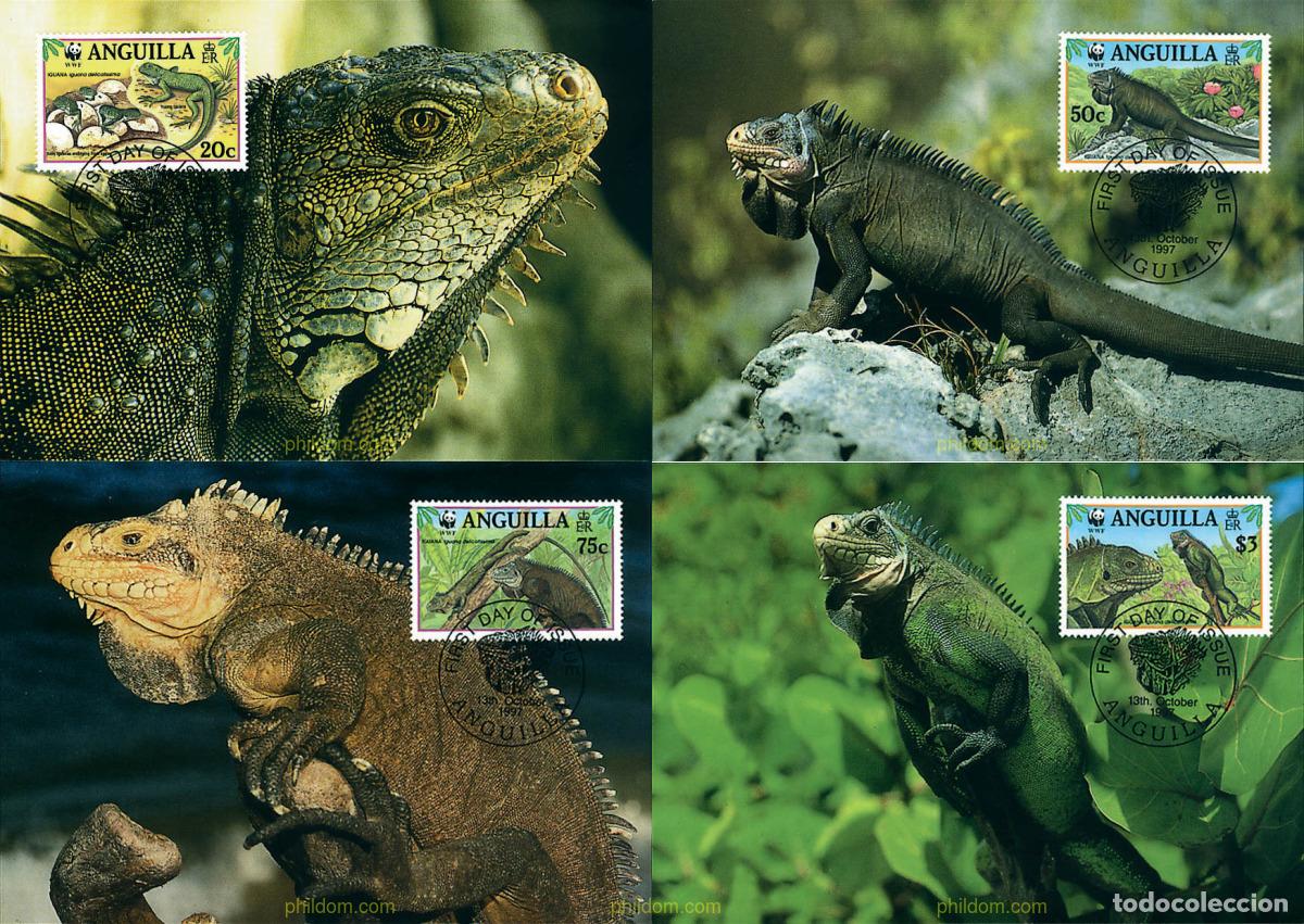 Sellos: 7433 MNH ANGUILLA 1997 IGUANA DEL CARIBE