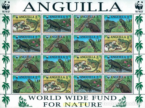 Sellos: 12669 MNH ANGUILLA 1997 IGUANA DEL CARIBE