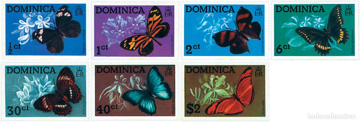 Sellos: 94540 MNH DOMINICA 1975 MARIPOSAS