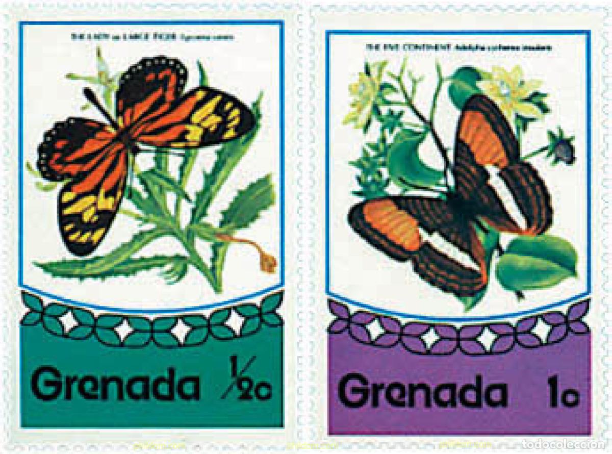 Sellos: 207281 MNH GRANADA 1975 MARIPOSAS - Foto 1