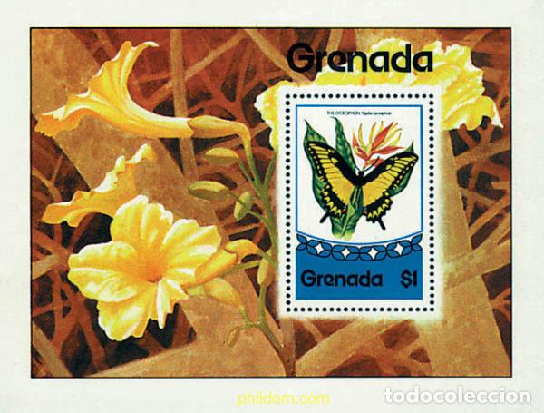 Sellos: 91329 MNH GRANADA 1975 MARIPOSAS - Foto 1