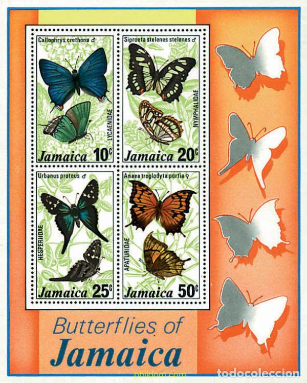 Sellos: 94882 MNH JAMAICA 1978 MARIPOSAS DE JAMAICA