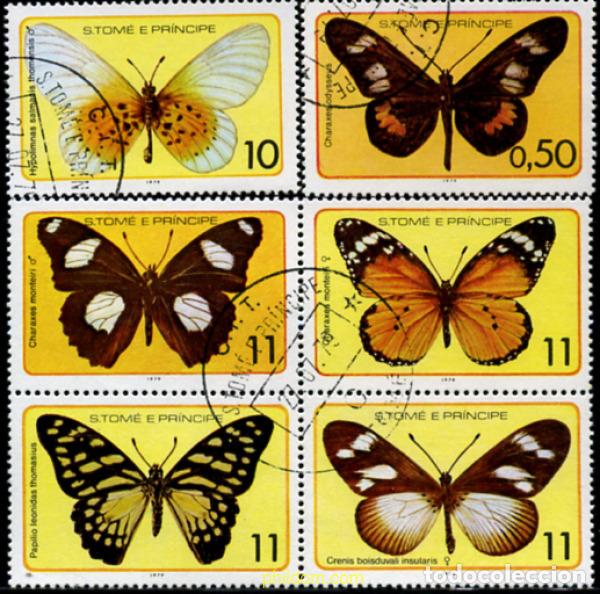 Sellos: 214234 USED SANTO TOME Y PRINCIPE 1979 MARIPOSAS