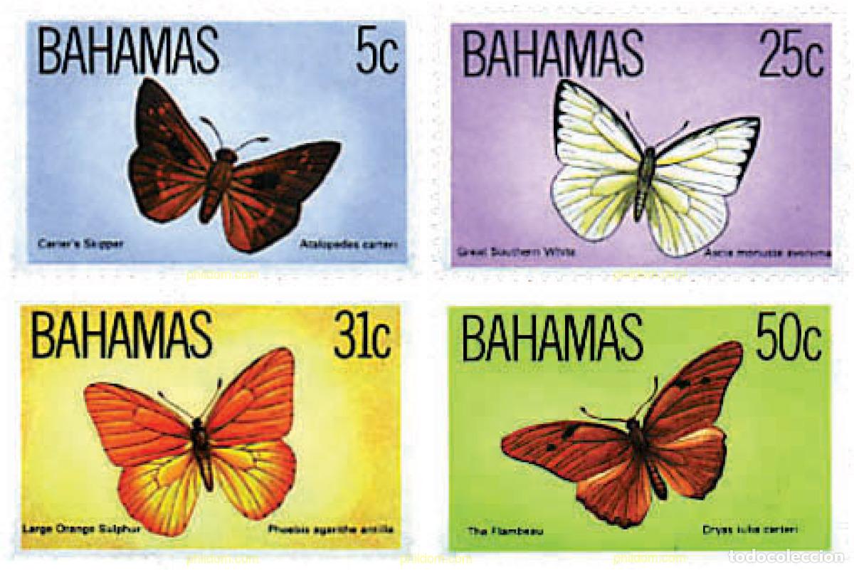 Sellos: 339319 HINGED BAHAMAS 1983 MARIPOSAS - Foto 1