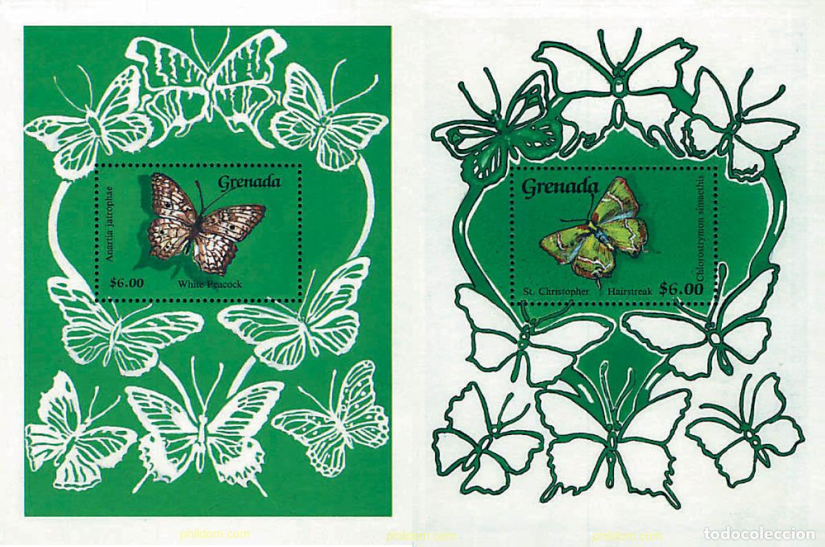 Sellos: 76032 MNH GRANADA 1989 MARIPOSAS - Foto 1