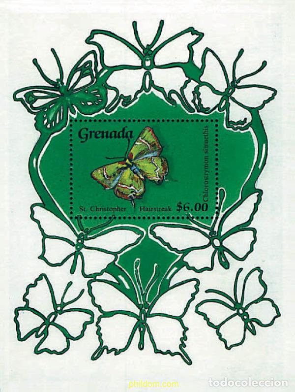 Sellos: 319172 MNH GRANADA 1989 MARIPOSAS - Foto 1